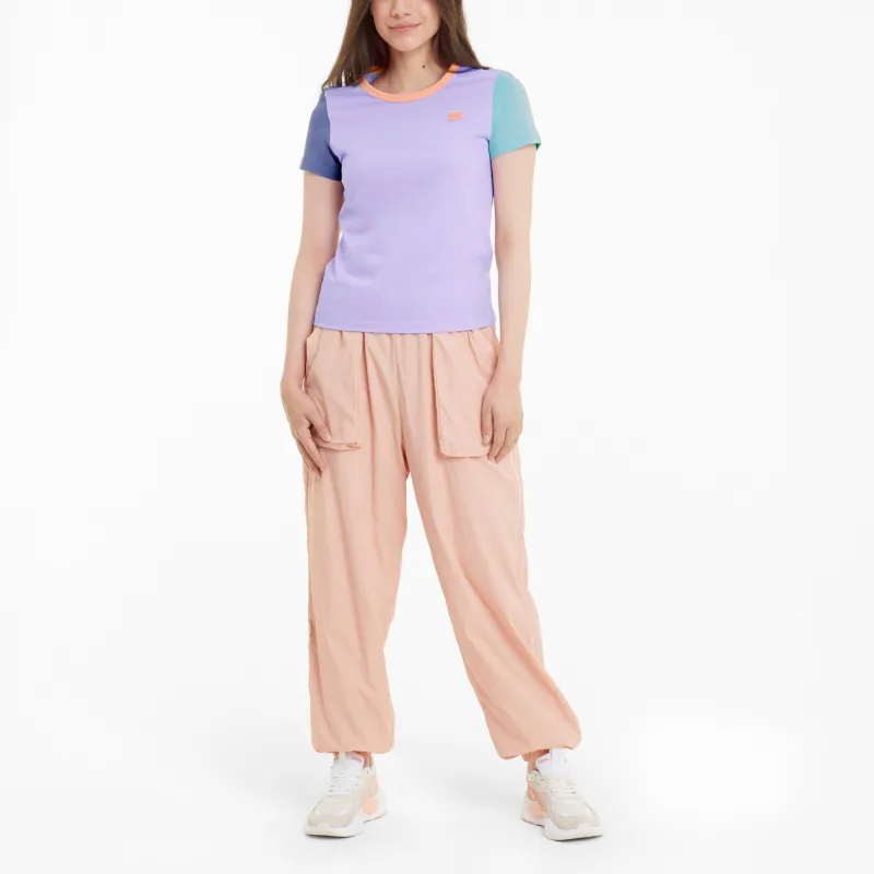 PUMA T Shirt Women's Light Purple-2