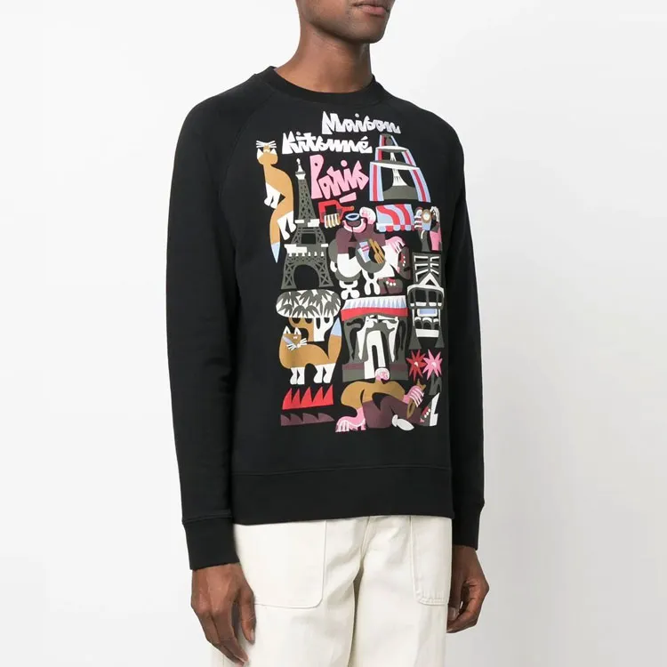 Maison Kitsune Sweatshirts Men Black-3