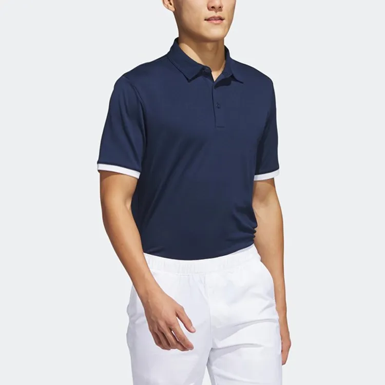 Adidas Polo Shirts Men Navy Blue-3