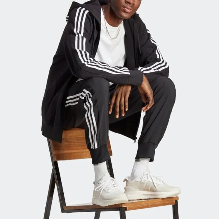 Adidas Essentials French Terry 3 Stripes Full Zip Hoodie-3