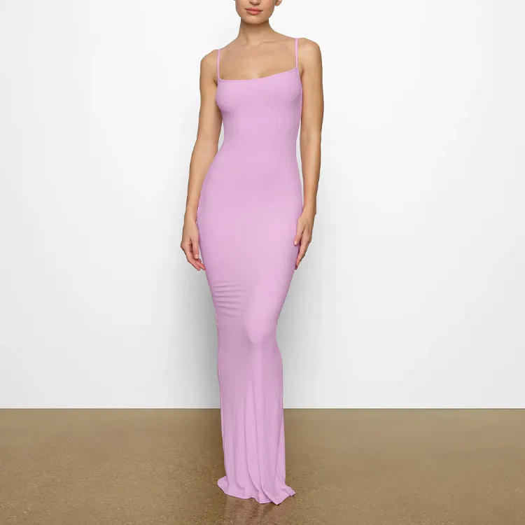 Skims Slip Dresses Women's Petal Pink-1