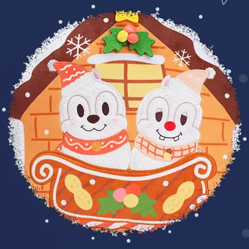 Disney 2022 Winter Holiday Party Collection Snowman Chip 'N Dale Scent Dolls Plush Doll 38cm High Shanghai Disney-2