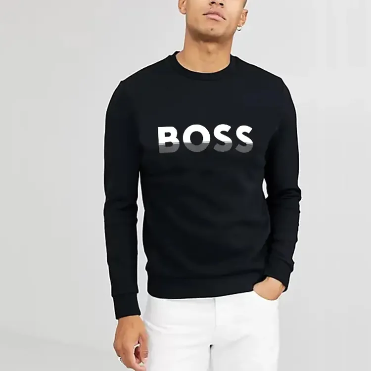 HUGO BOSS Sweatshirts Men Black-3