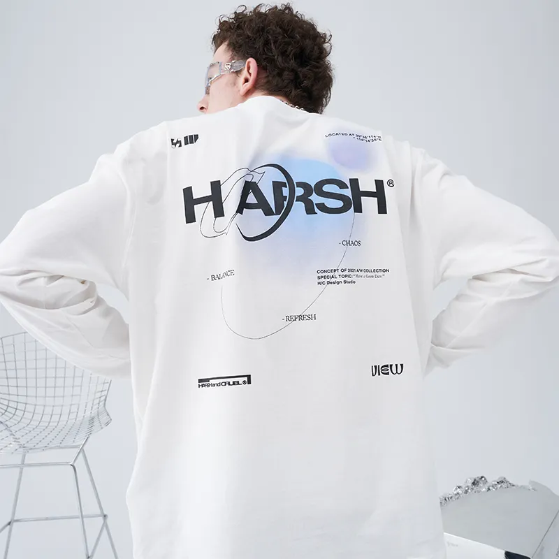 HARSH AND CRUEL Long Sleeved T Shirts Unisex-7
