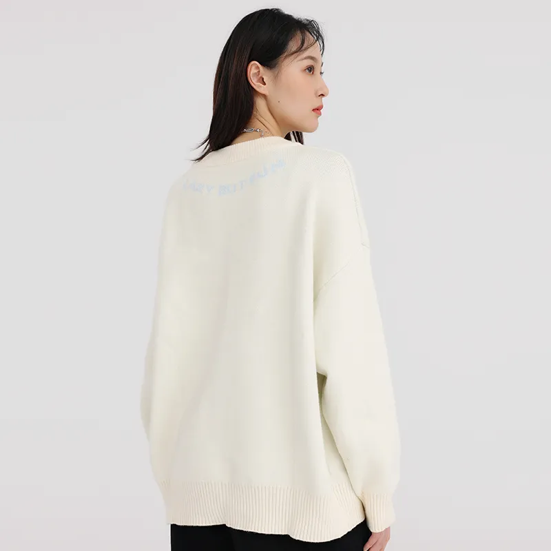 Heartboon Sweaters Unisex White-3