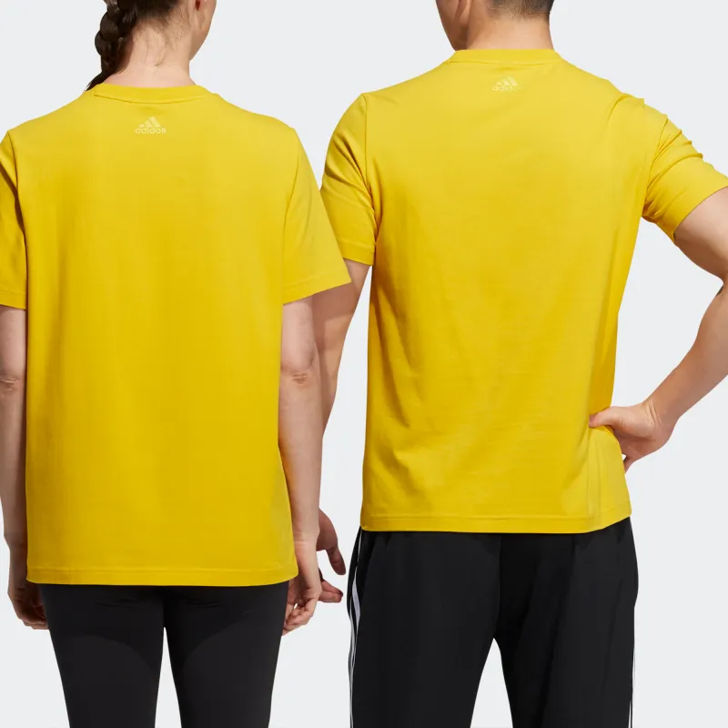 Adidas T Shirts Unisex Yellow-2