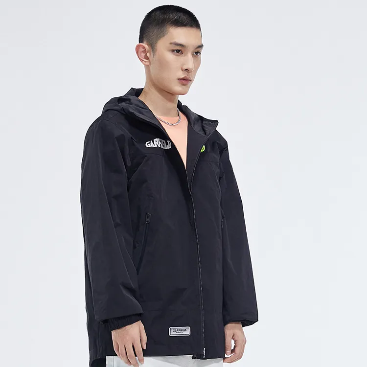 FUN X Garfield Trench Coat Unisex Black-4