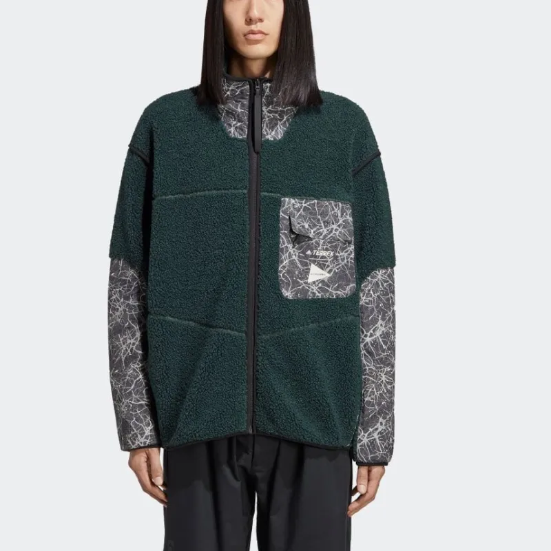 Adidas x And Wander Jacket Men's Green-3