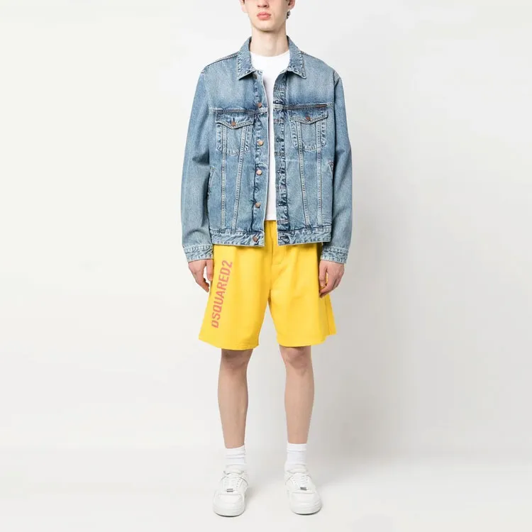 DSQUARED 2 Cotton Logo Print Shorts-2