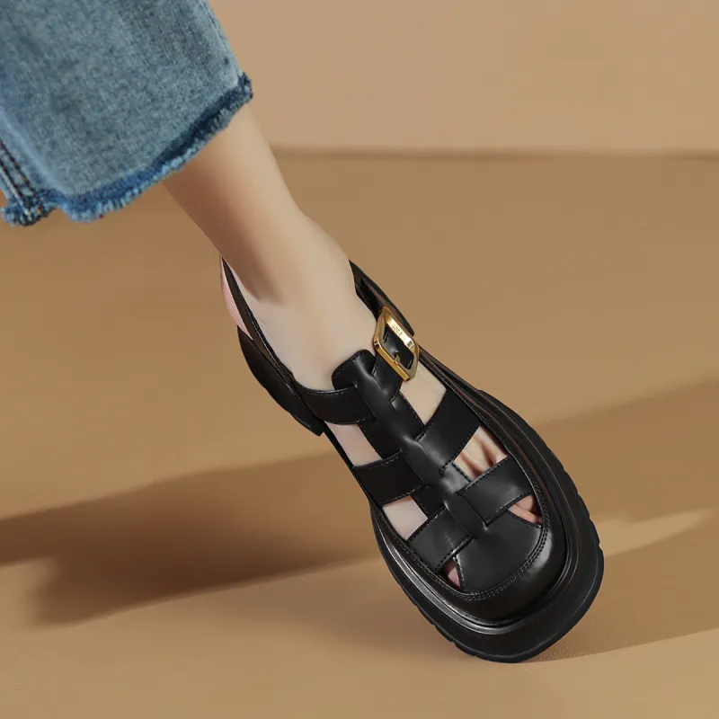 CAMEIDO Stylish Sandal Women's Black-2