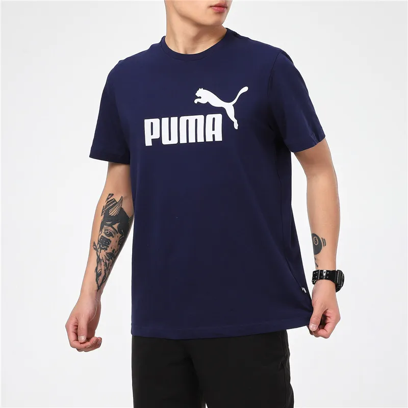 PUMA Set in Sleeve T Shirt Men's Navy Blue-3