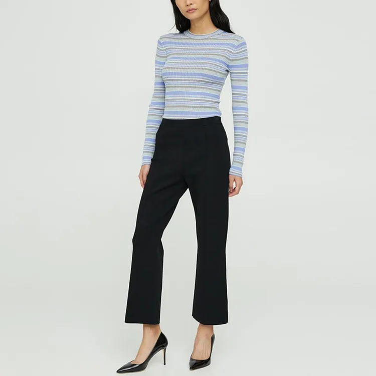 THEORY Flared Wide Leg Pants-1
