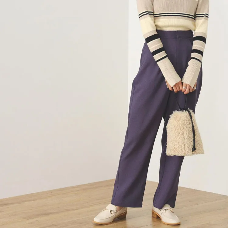 Beams Casual Pants Women's Purple-1