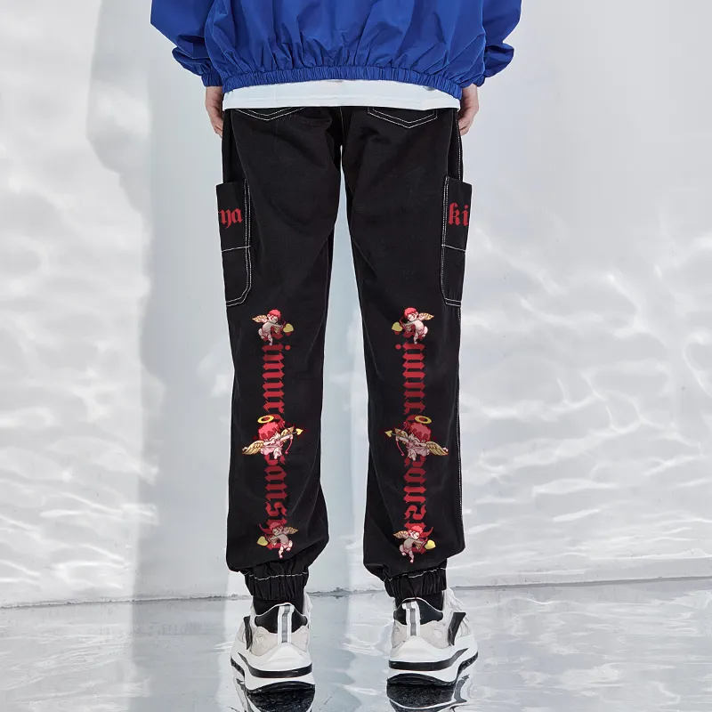 SANSYAS Jogger Jeans Unisex Black-4