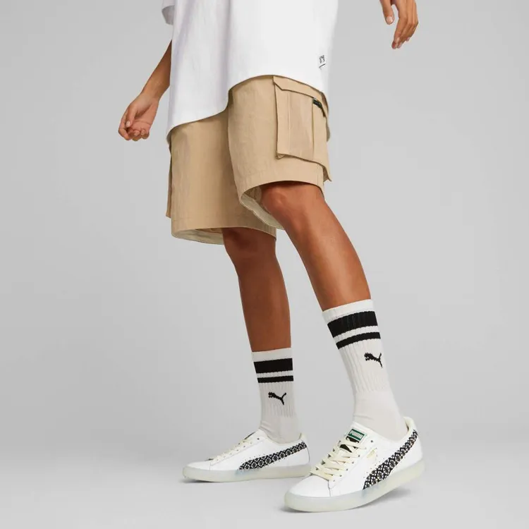 PUMA Mmq Series Sports Shorts Unisex Desert Yellow-4