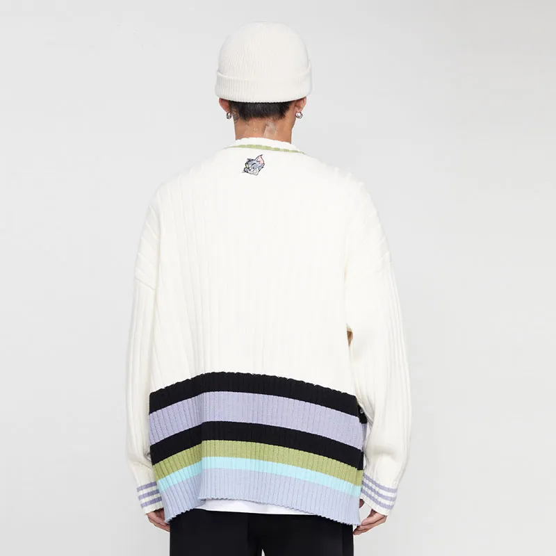 TSMLXLT Sweaters Unisex Cream White-1