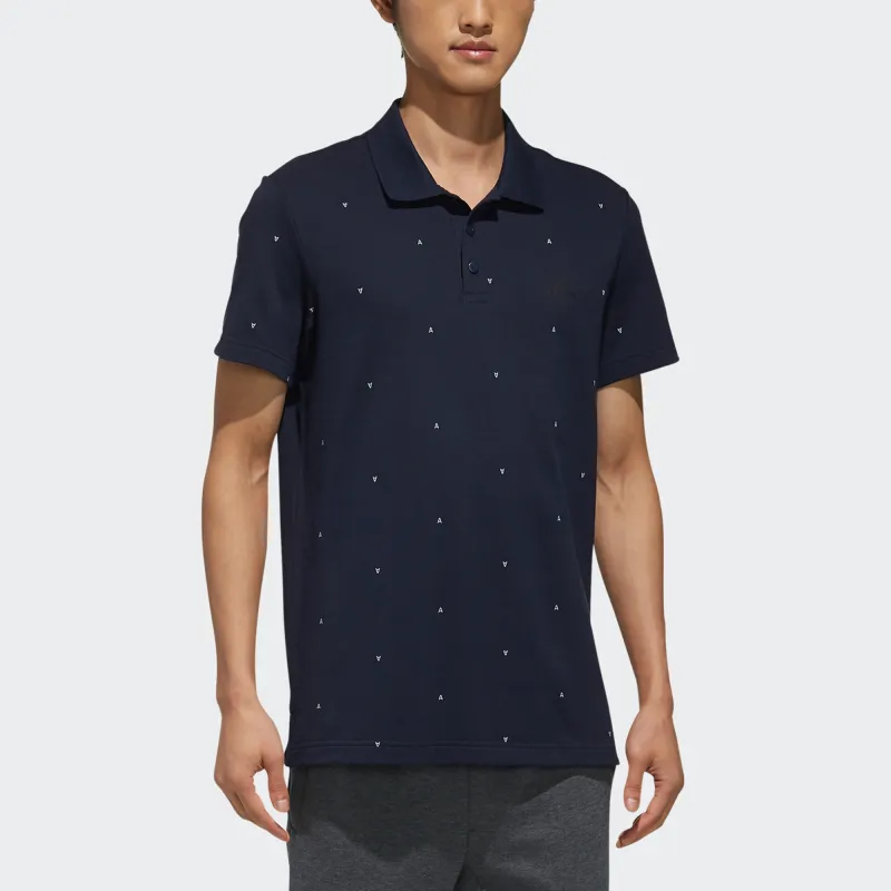 Adidas Polo Shirts Men Navy Blue-2