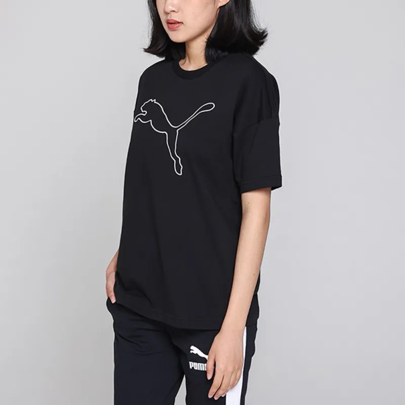 PUMA T-Shirts Women's Black-3