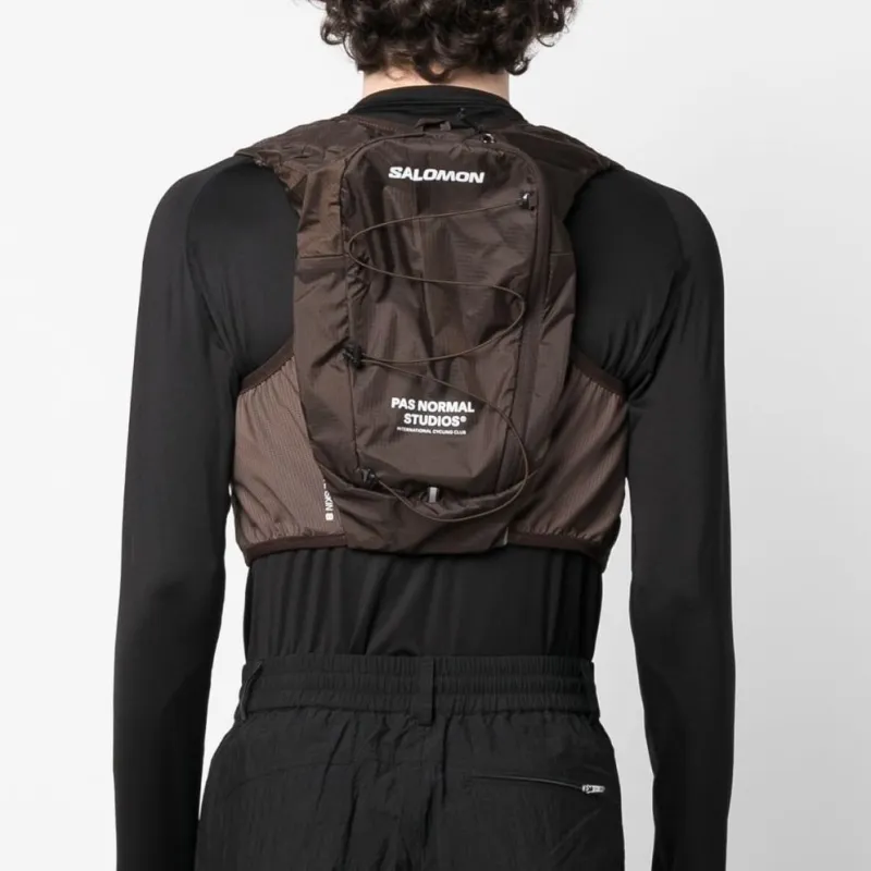 SALOMON Active Skin 8 Grün Vests Unisex Coffee-3