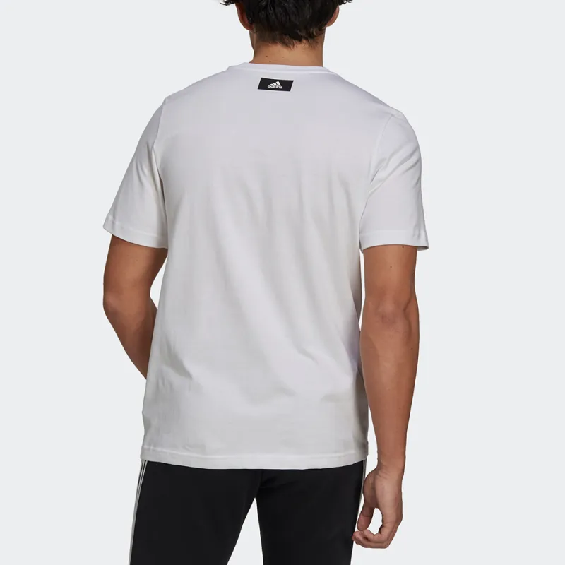 Adidas T Shirts Men White-2