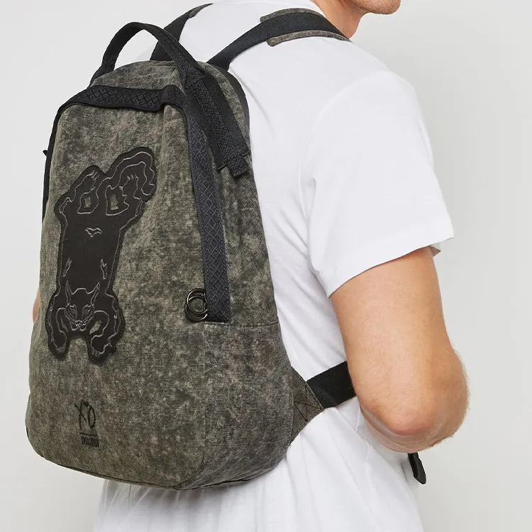 PUMA XO Collaboration Polyester Backpack Regular Men's Black Acid Wash-4