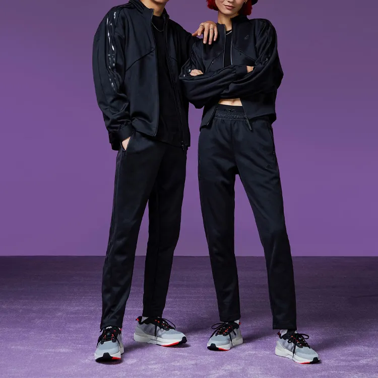 Adidas Knitted Sports Pants Unisex Black-3