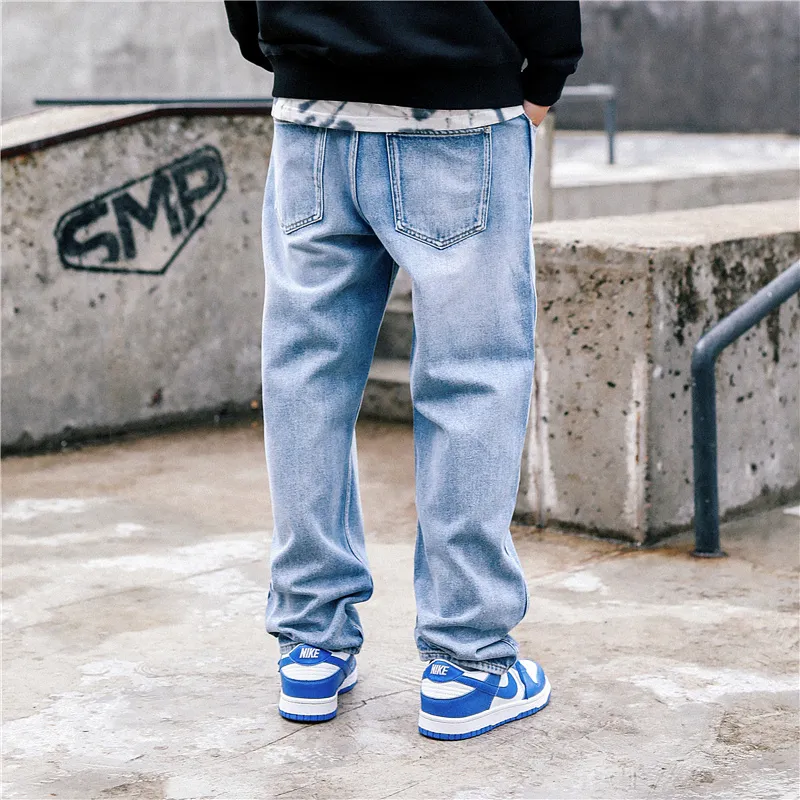 STNW Straight Jeans Unisex Blue-3