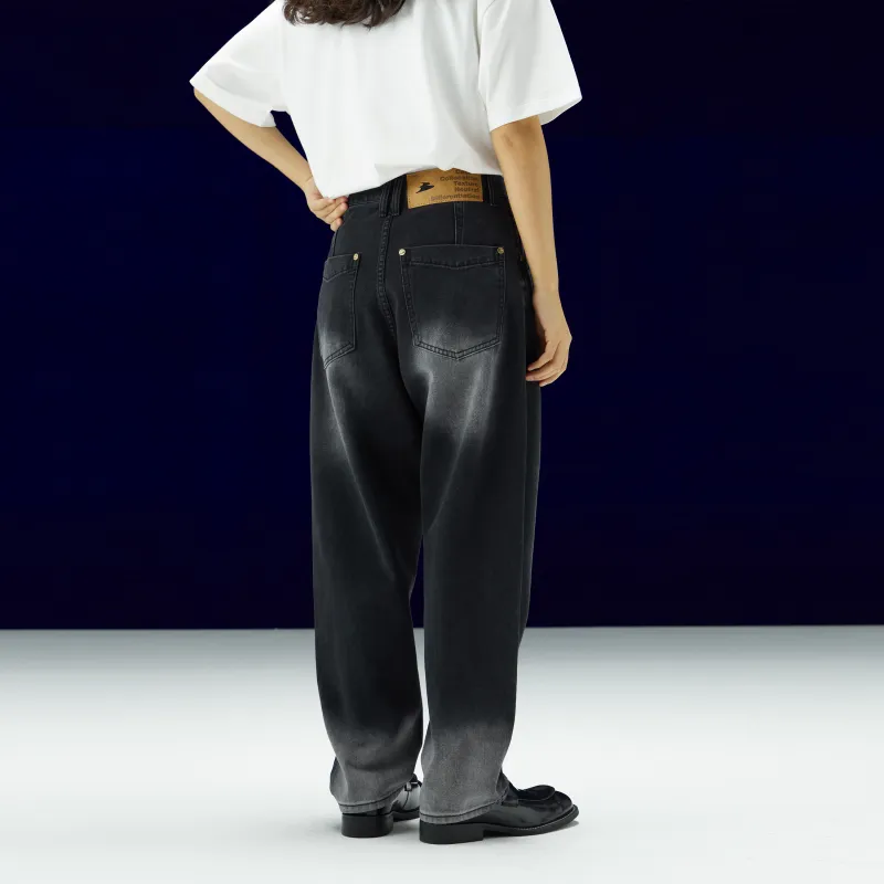 BLUELANDINC Wide Leg Moderate Jeans Women's Black-2