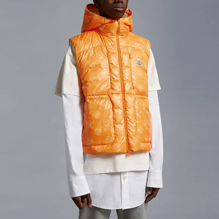 Moncler Alkarab Logo print Gilet-4