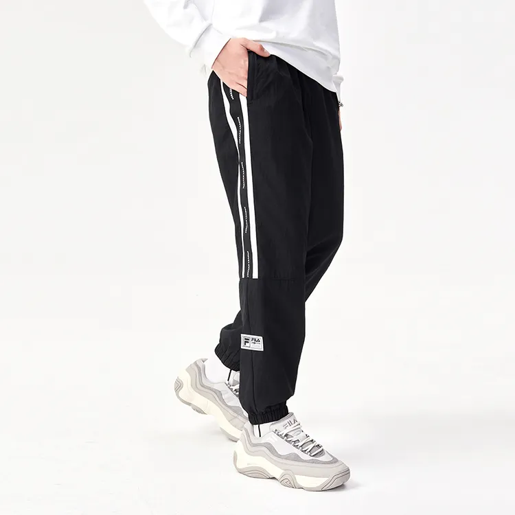 FILA FUSION Knitted Sports Pants Men's Pitch Black-4