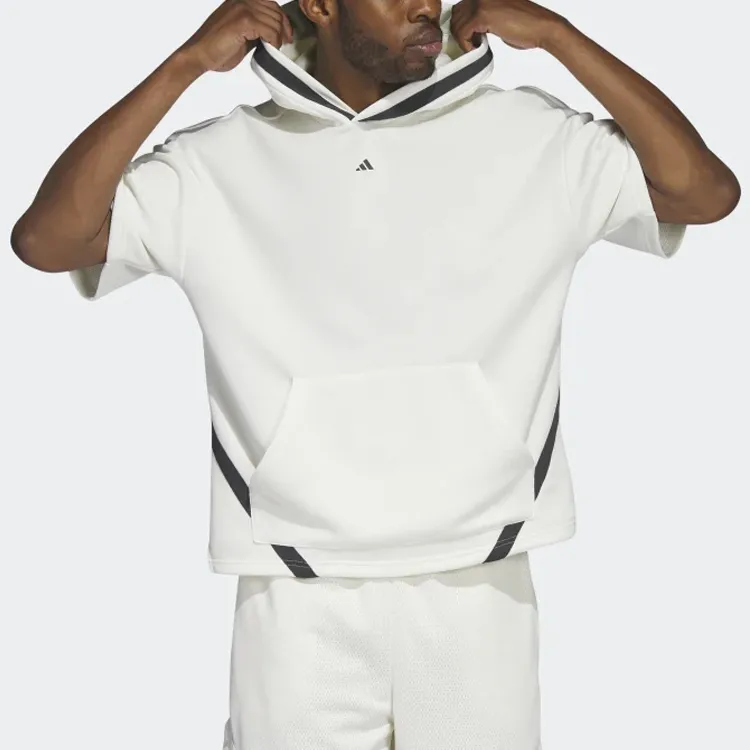 Adidas Free Shipping With AdiClub Adidas Basketball Select Short Sleeve Hoodie-2