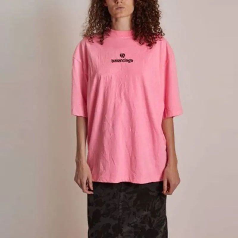 Balenciaga SS21 T-Shirt Women's Pink-3