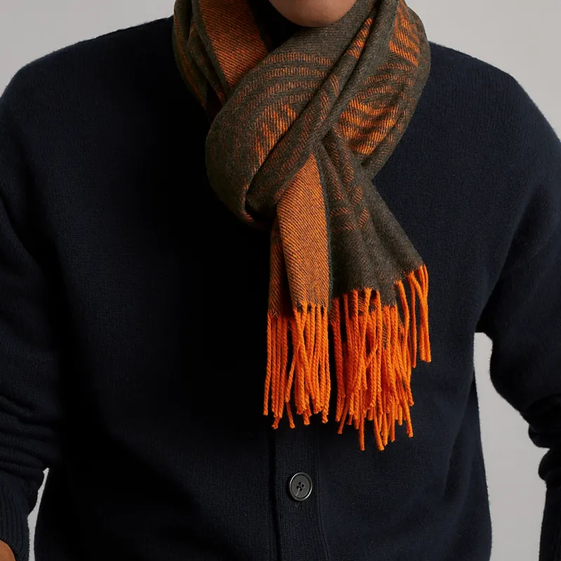 HERMES Knit Scarves Men-1