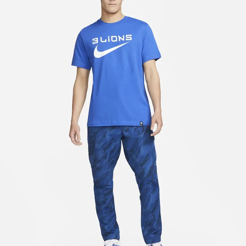 Nike T Shirts Men Royal Blue-2