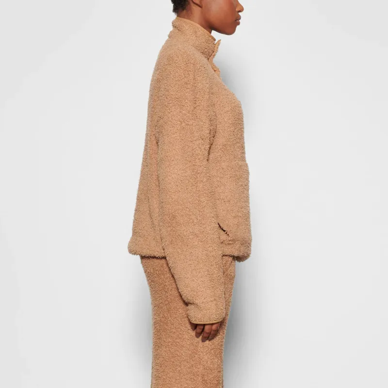 Skims Cozy Knit Pullover Camel-1