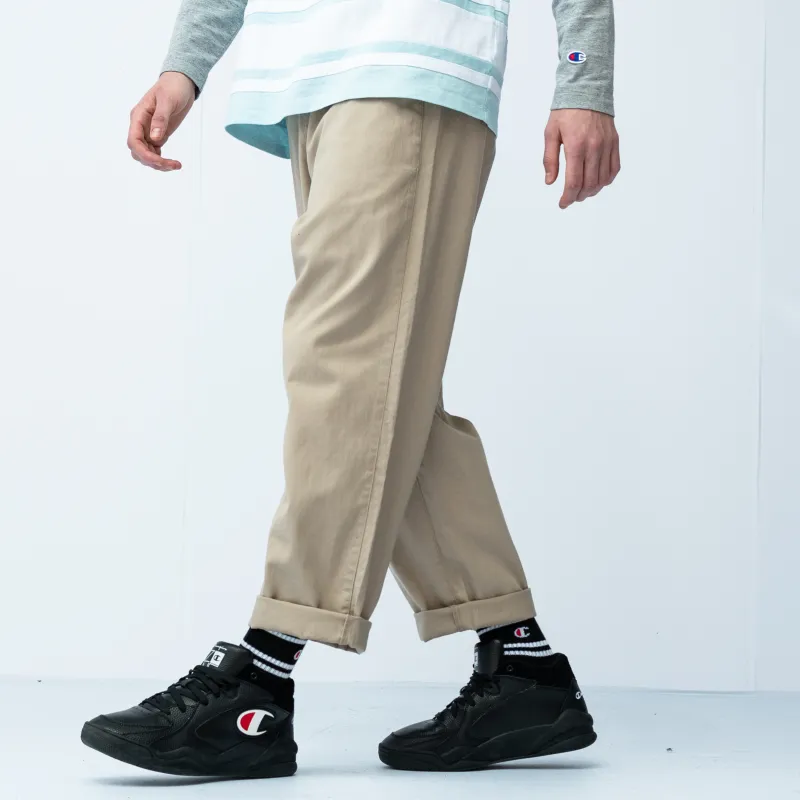 Champion Straight Casual Pants Japan Version Men's Beige Yellow-3