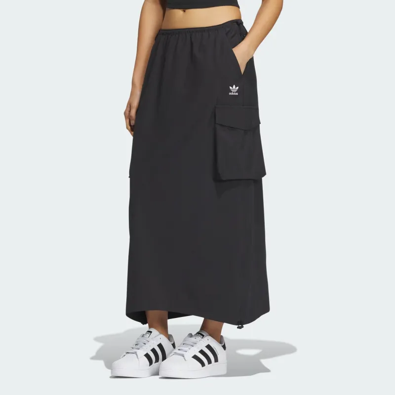 Adidas Originals Casual Long Skirt Women's Black-1