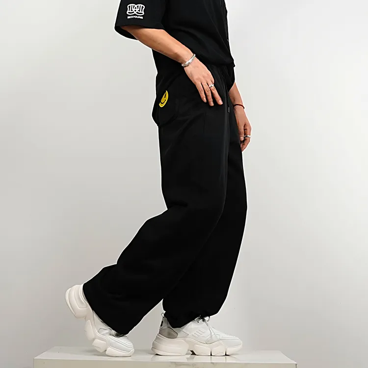 RICKYOUNG Straight Thickened Casual Pants Unisex-8
