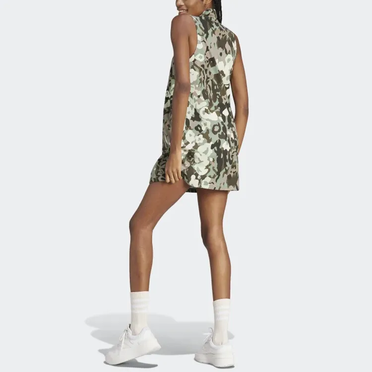 Adidas Sleeveless Dresses Women's Silver Green-2