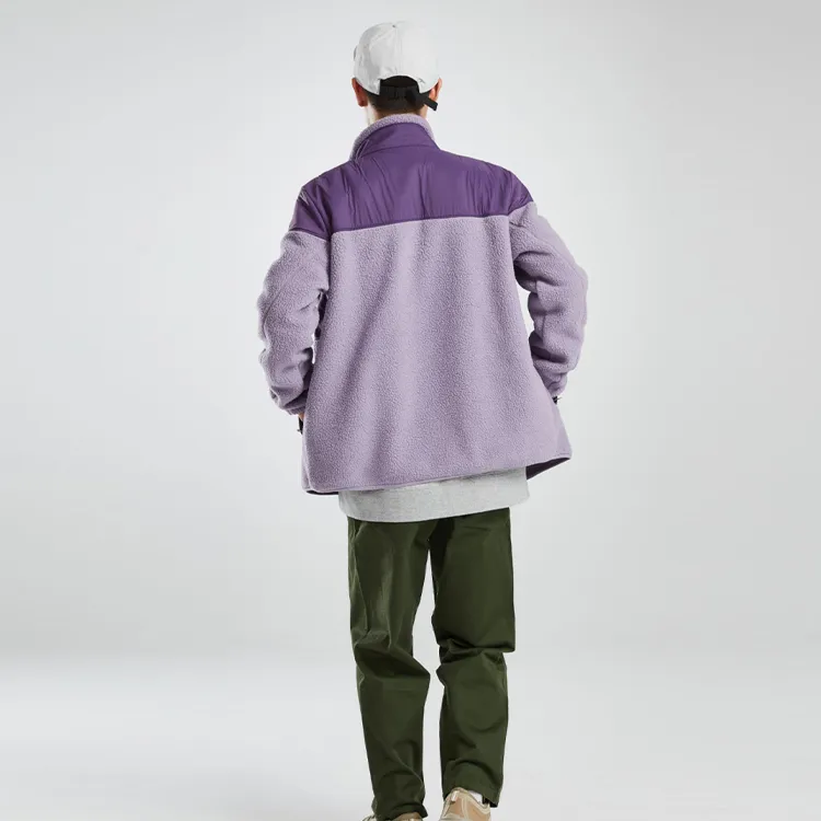 BURTON BASIC Velvet feel Coat Unisex Purple-1