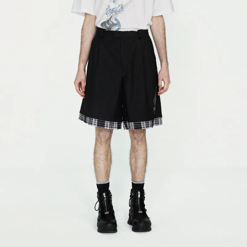 C2H4 Loose Fit Shorts Unisex Black-2