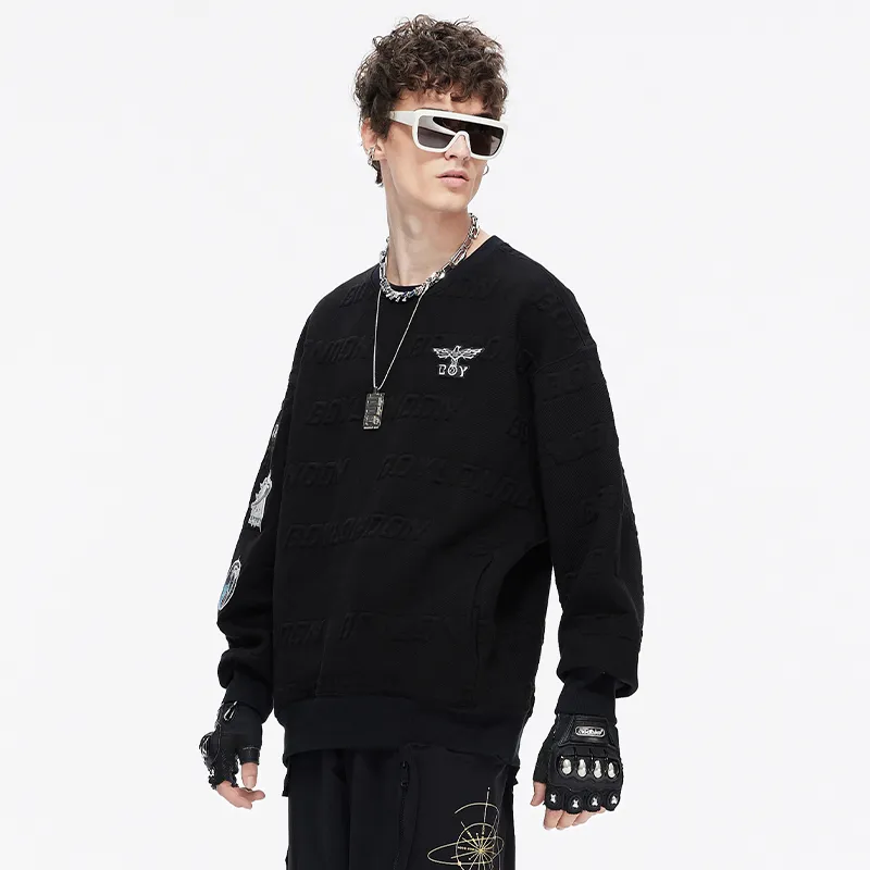 Boy London Sweatshirts Unisex Black-6
