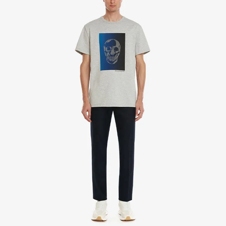 Alexander McQueen T-Shirts Men Gray-1