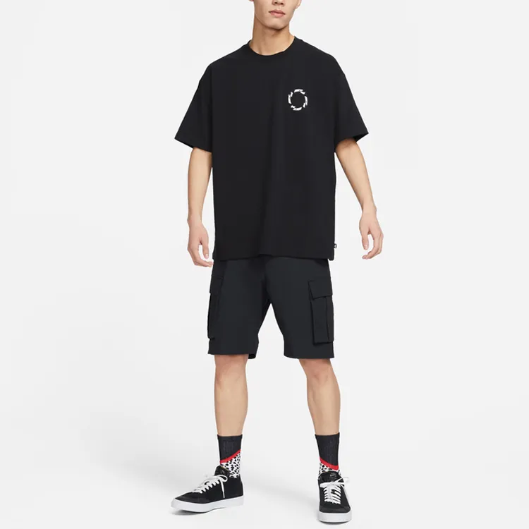 Nike T Shirts Men Black-2