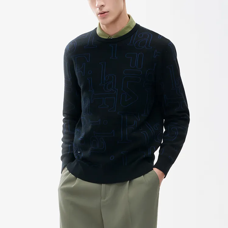 FILA Sweaters Men Jet Black-4
