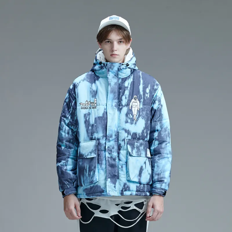 Guuka Puffer Jacket Unisex Blue-4