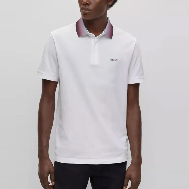 HUGO BOSS Polo Shirts Men White-2