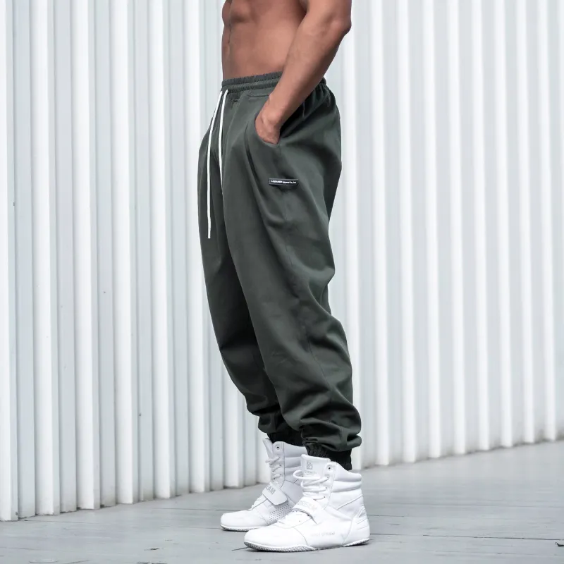 LUJIAMEN Cuffed Pants Sweatpants Men's-8