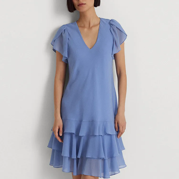 Polo Ralph Lauren SS23 Short-Sleeved Dresses Women's Blue-2