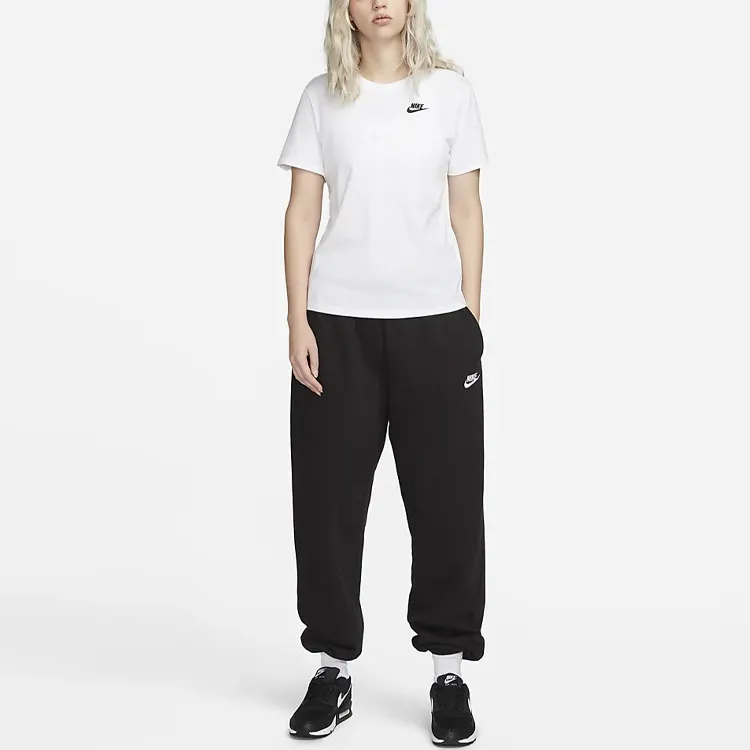 Nike Drop Shoulder Sleeve T Shirt Women's White-5